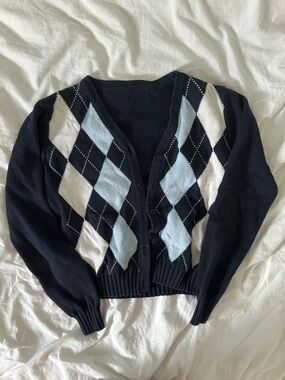 Navy cardigan
